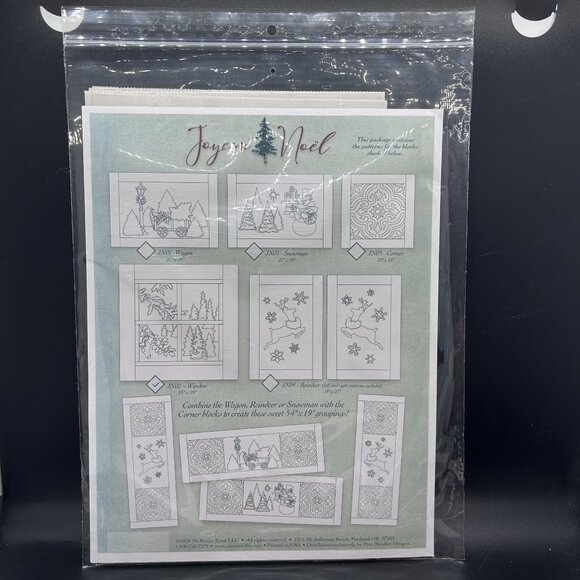 McKenna Ryan Joyeux Noel “JN02, Window” Applique Quilt Sewing Pattern Uncut FF - Picture 2 of 6